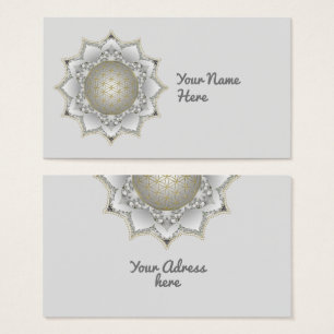 Cartes De Visite Fleur De Vie - Blossoms Mandala 1