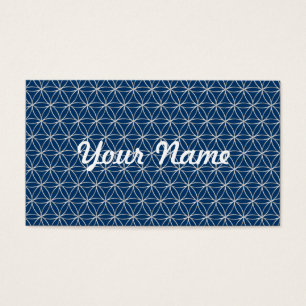 Cartes De Visite Fleur de vie / Blume des Lebens - motif d'argent