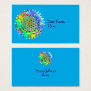 Cartes De Visite Fleur De Vie - Fleur Géométrique 5
