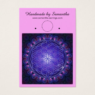 Cartes De Visite Fleur De Vie - Fractal Mandala Carré I