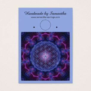 Cartes De Visite Fleur De Vie - Fractal Mandala Carré II