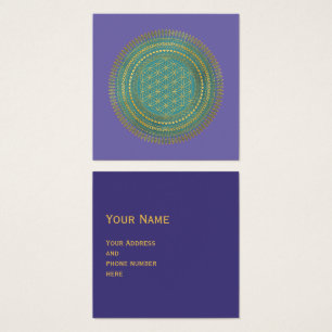 Cartes De Visite Fleur De Vie - Indigène Mandala 1