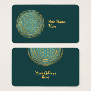 Cartes De Visite Fleur De Vie - Indigène Mandala 1