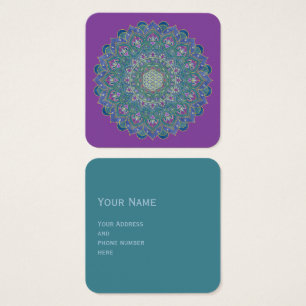 Cartes De Visite Fleur De Vie - Mandala India Style 1
