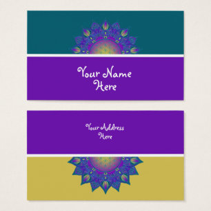 Cartes De Visite Fleur de Vie - Mandala Indien 3