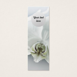 Cartes De Visite Fleur d'orchidée blanche