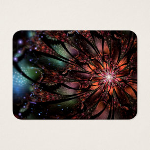 Cartes De Visite Fleur imaginaire fractale douce et tendresse