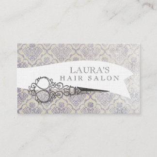 Cartes de visite fleuris vintages de salon de