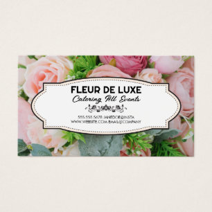 Cartes De Visite Fleuriste   Bouquet de fleurs Arrière - plan