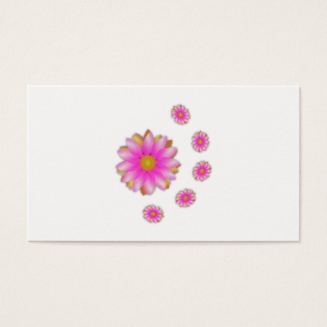 Cartes De Visite Fleurs (Devant)