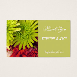 Cartes De Visite fleurs de chrysanthème