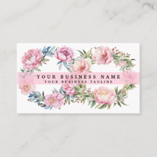 Cartes de visite Fleurs de paonies Paonies