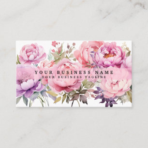 Cartes de visite Fleurs de Paonies Paonies