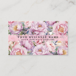 Cartes de visite Fleurs de Paonies Paonies