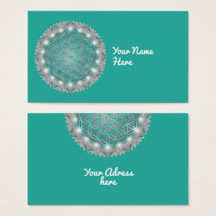 Cartes De Visite FLEURS DE VIE - Géométrie Sacrée Lumière 2