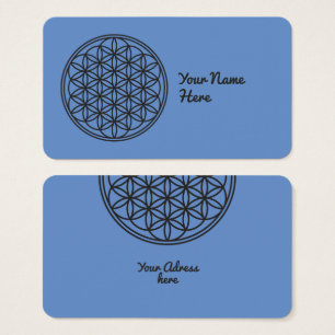 Cartes De Visite FLEURS DE VIE - Symbole de géométrie sacrée plan 1