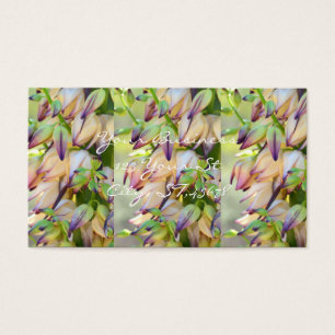 Cartes De Visite fleurs de yucca customisées