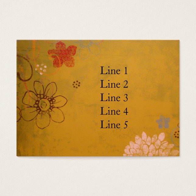 Cartes De Visite Fleurs d'olive (Devant)