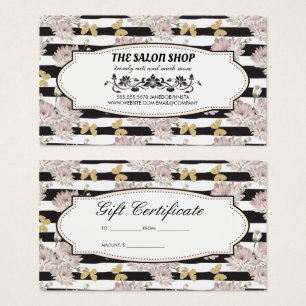 Cartes De Visite Fleurs et bandes   Parties scintillant Papillons L