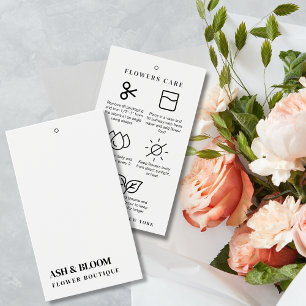 Cartes De Visite Fleurs Modernes Minimalistes Soins Florist Hang Ta