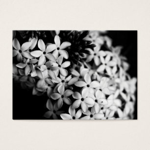 Cartes De Visite Fleurs noires et blanches