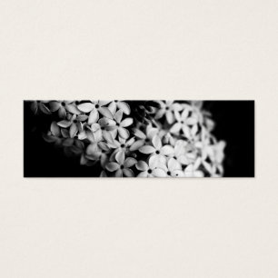 Cartes De Visite Fleurs noires et blanches