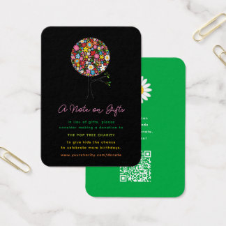 Cartes De Visite Fleurs printanières arbre fille don d'anniversaire
