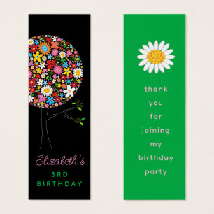 Cartes De Visite Fleurs printanières Pop Tree Bloom do-it-yourself 