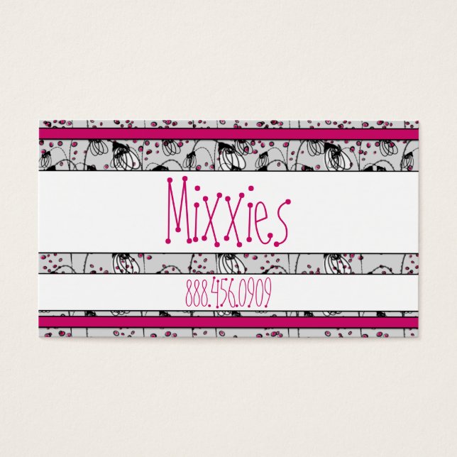 Cartes De Visite Fleurs Whimsical (Devant)