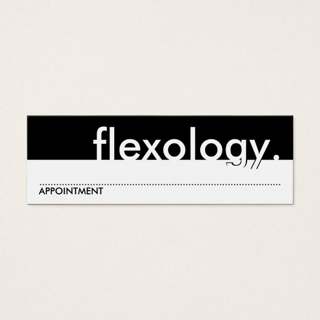 Cartes De Visite flexologie. (Carte de rendez-vous) (Devant)