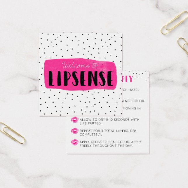 Cartes De Visite Flirty Fuchsia LipSense (Bureau)