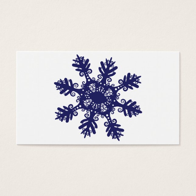 Cartes De Visite Flocon de neige II (Devant)