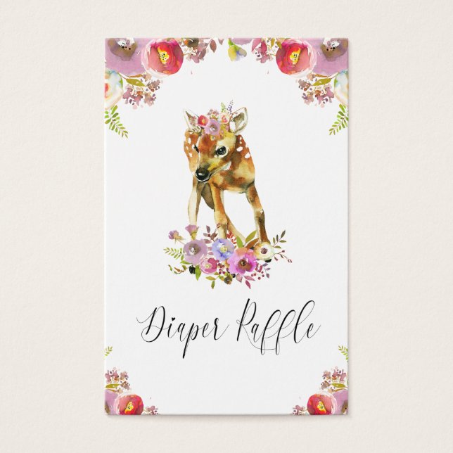 Cartes De Visite Flora Doe Diaper Raffle (Devant)