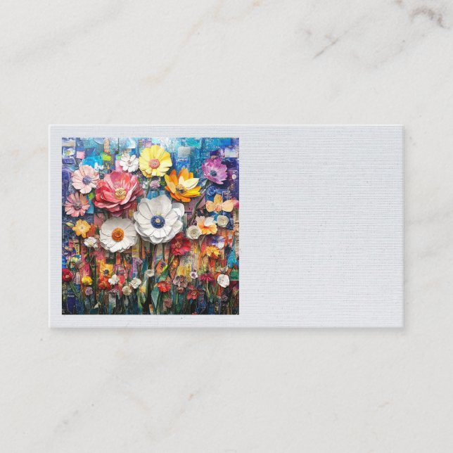 Cartes de visite floraux Abstraits (Devant)