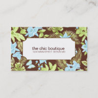 Cartes de visite floraux chics
