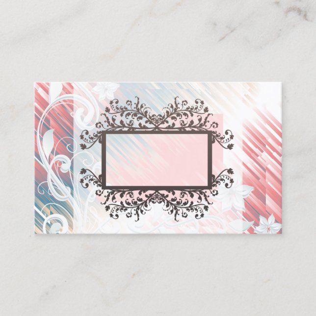 Cartes de visite floraux en boîte de Melon Rainbow (Devant)