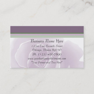 Cartes de visite floraux frais de rose sensible