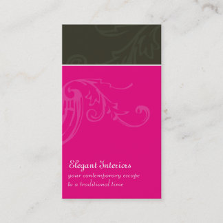 Cartes de visite floraux modernes