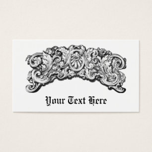 Cartes De Visite Flore décorative antique