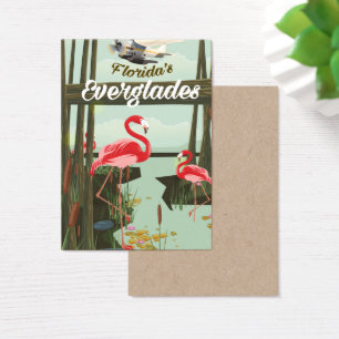 Cartes De Visite Florida Everglades cartoon travel poster