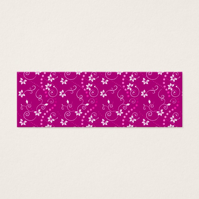 Cartes De Visite Fluwers pink (Devant)