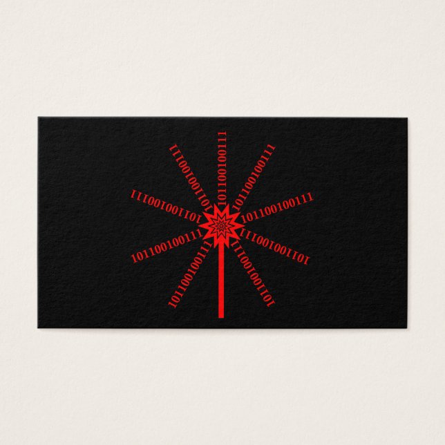 Cartes De Visite Flux de données Fibre Optique (Devant)