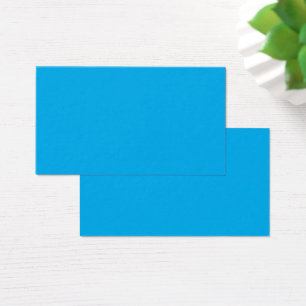 Cartes De Visite Fond uni bleu cyan