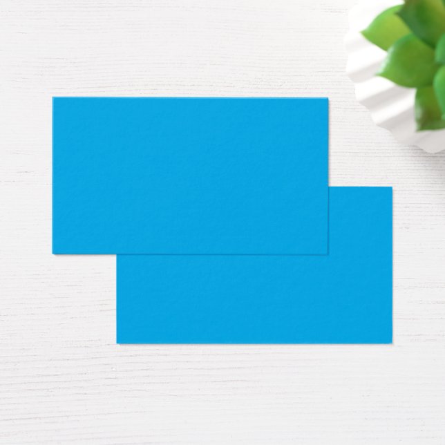 Cartes De Visite Fond uni bleu cyan  (Bureau)