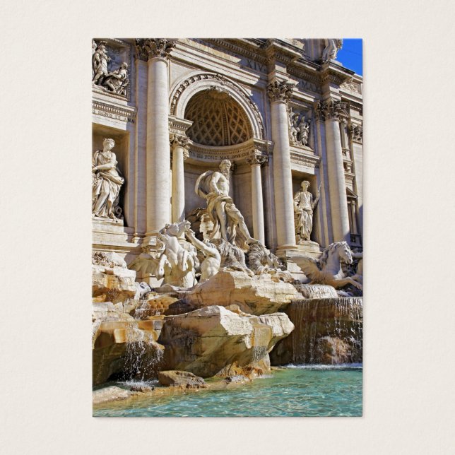Cartes De Visite fontaine de Trévi (Devant)