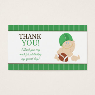 Cartes De Visite Football Baby Sports Thème Favoriser Tag Merci