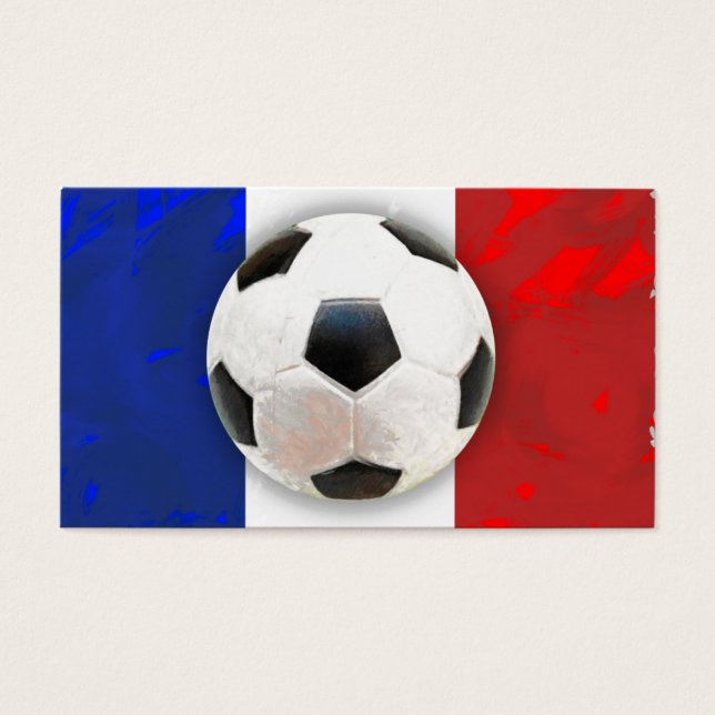Cartes De Visite Football français (Devant)