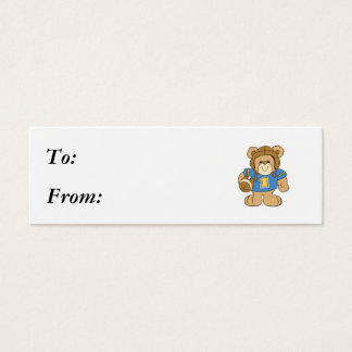 Cartes De Visite Football Teddy Bear Design