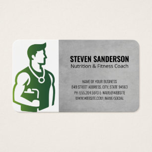 Cartes De Visite Forme physique Gymnase Entraîneur personnel
