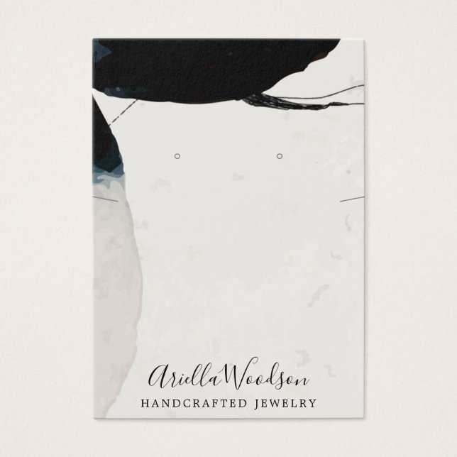 Cartes De Visite Formes de terre Abstraites à l'affichage du collie (Devant)